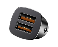 BASEUS Ladowarka samochodowa Square 2xUSB QC3.0 5A 30W czarna - 509280 - zdjęcie 5